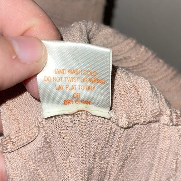 TORN BY RONNY KOBO x SHOPBOP Ribbed Cap Sleeve Vivienne Dress, Nude, Size M - Picture 7 of 9